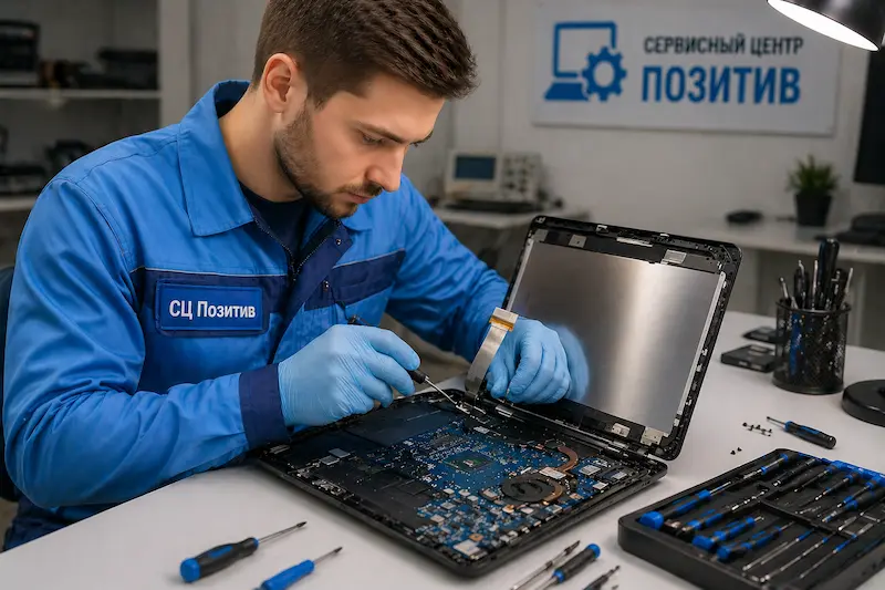 Ремонт шлейфа матрицы ноутбука в Архангельском