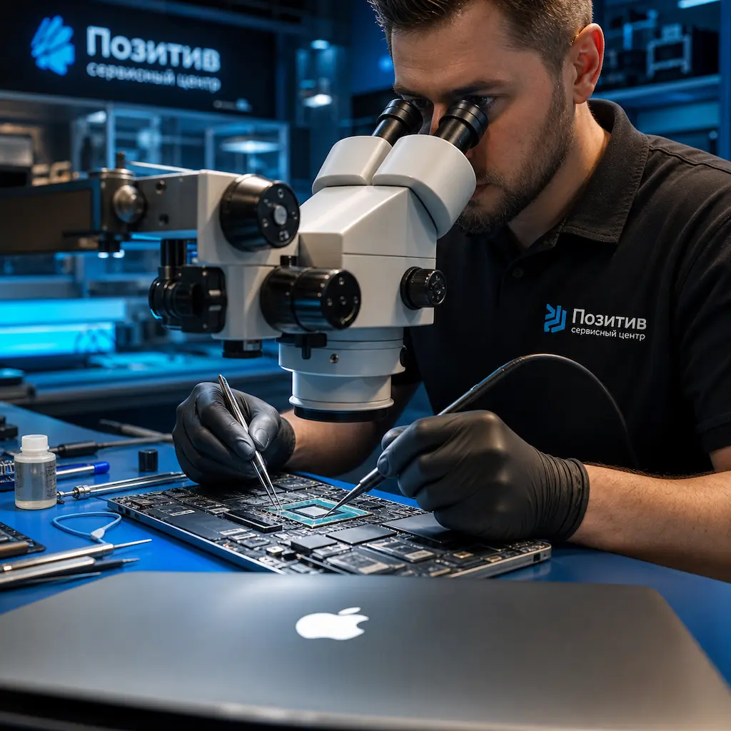 Замена видеокарты Apple MacBook в Архангельском