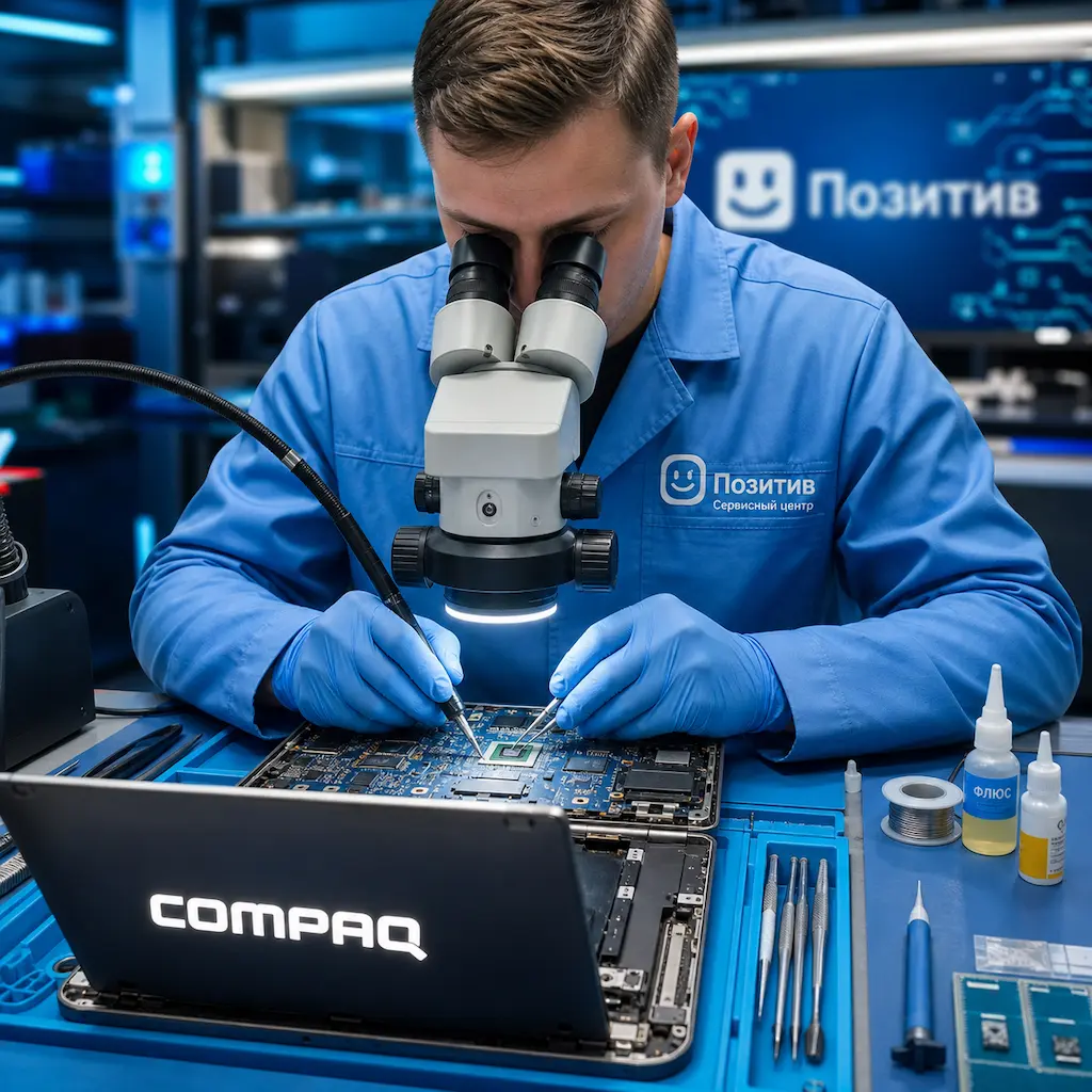 Замена видеокарты ноутбука Compaq в Архангельском