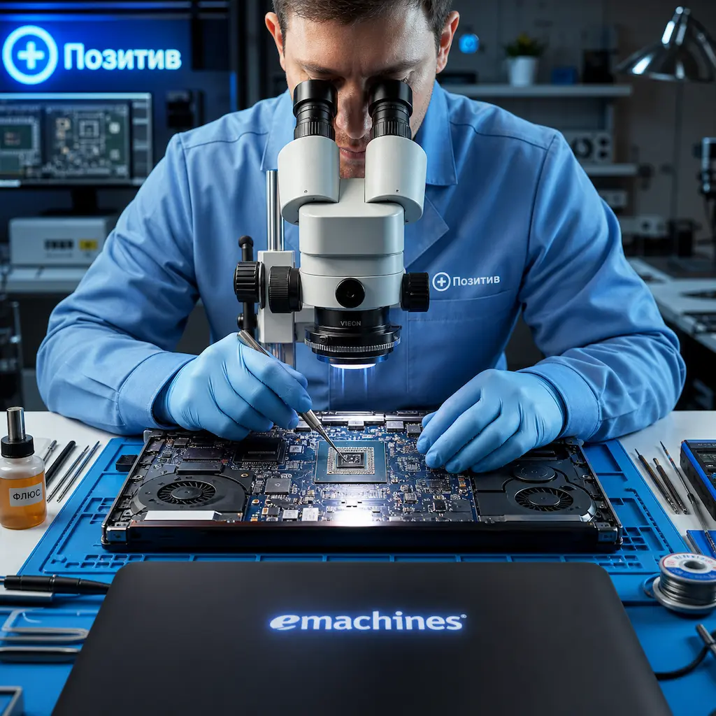 Замена видеокарты ноутбука Emachines в Архангельском