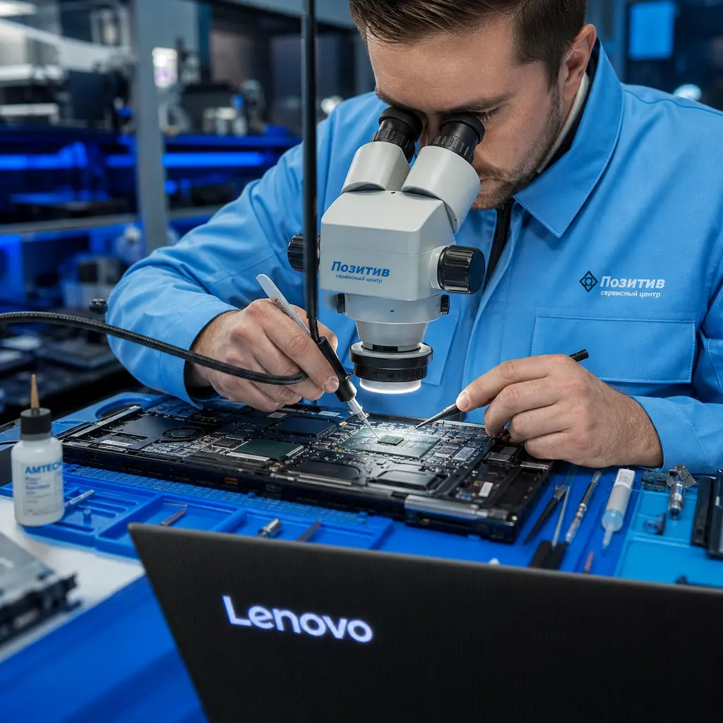 Замена видеокарты ноутбука Lenovo в Архангельском
