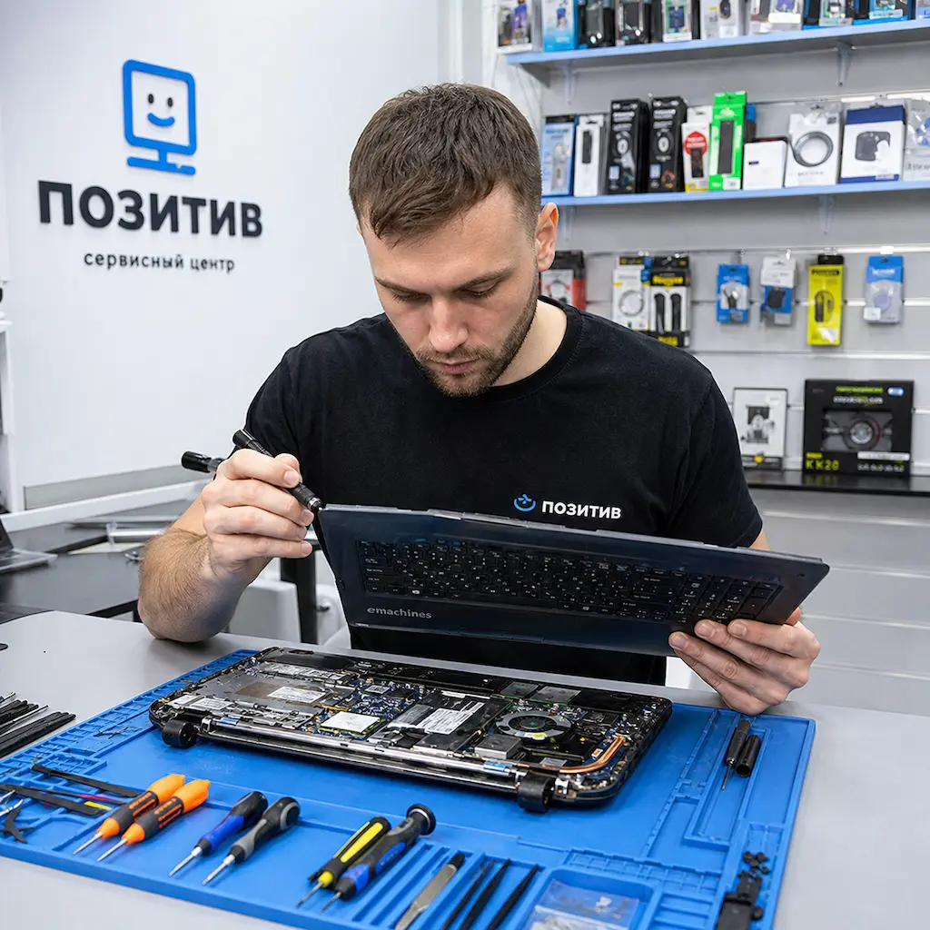 заменить клавиатуру на ноутбуке Emachines в Архангельском
