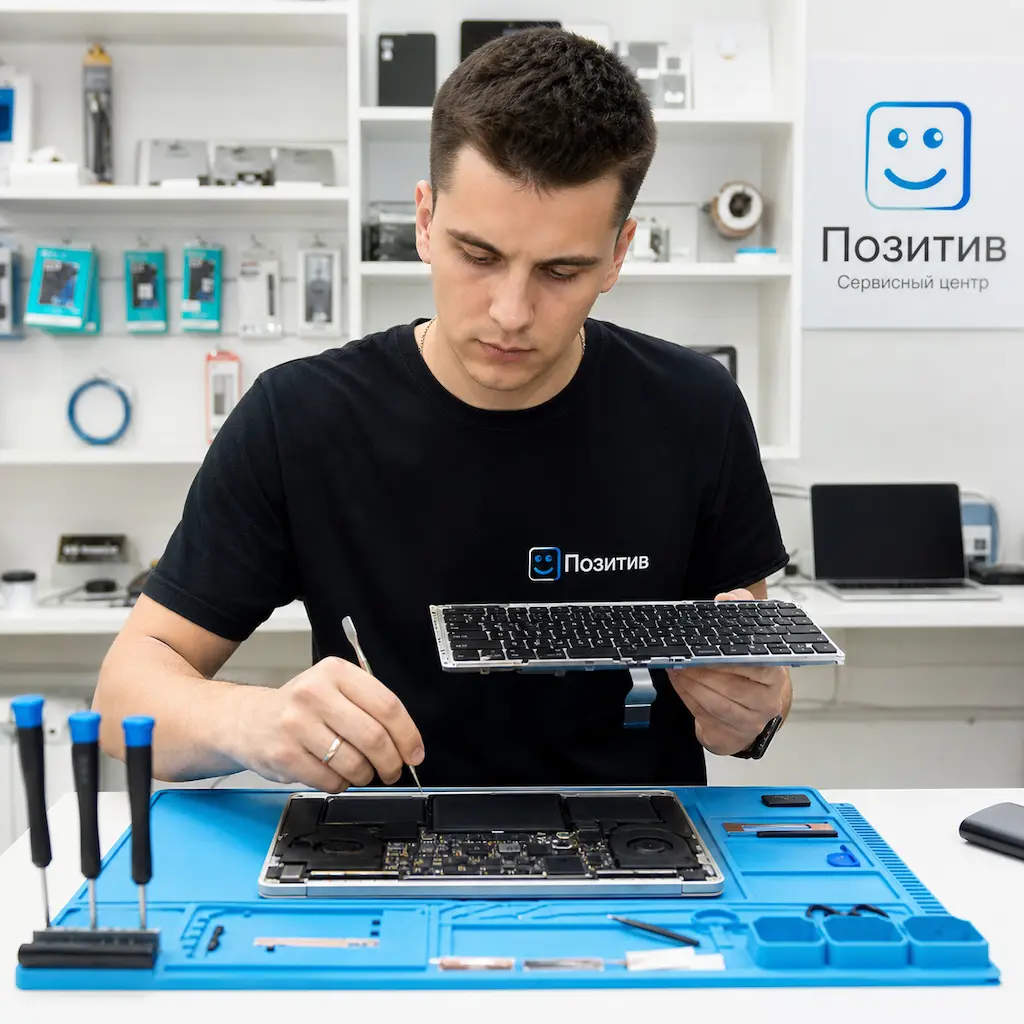заменить клавиатуру на Apple Macbook в Архангельском