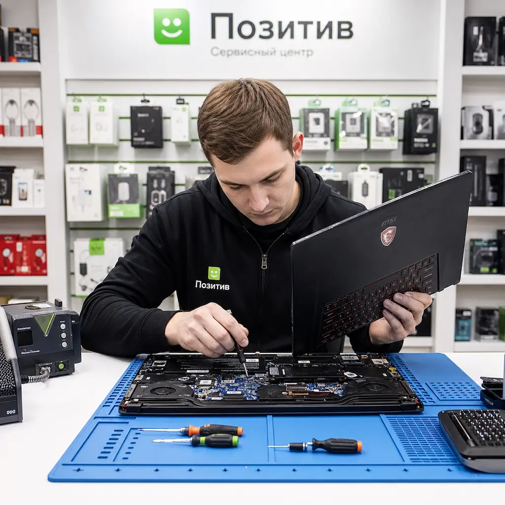 заменить клавиатуру на ноутбуке MSI в Архангельском