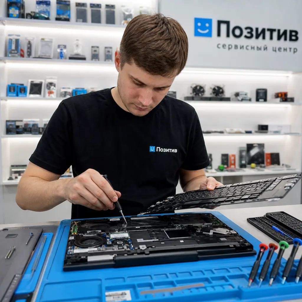 заменить клавиатуру на ноутбуке Samsung в Архангельском