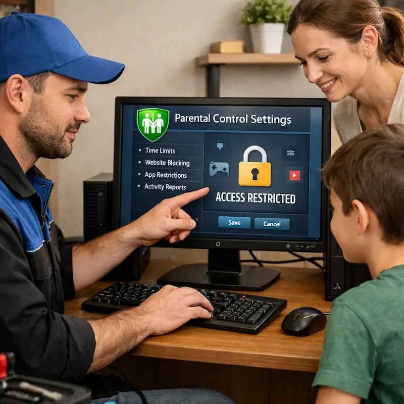 Родительский контроль на компьютере и ноутбуке в Архангельском