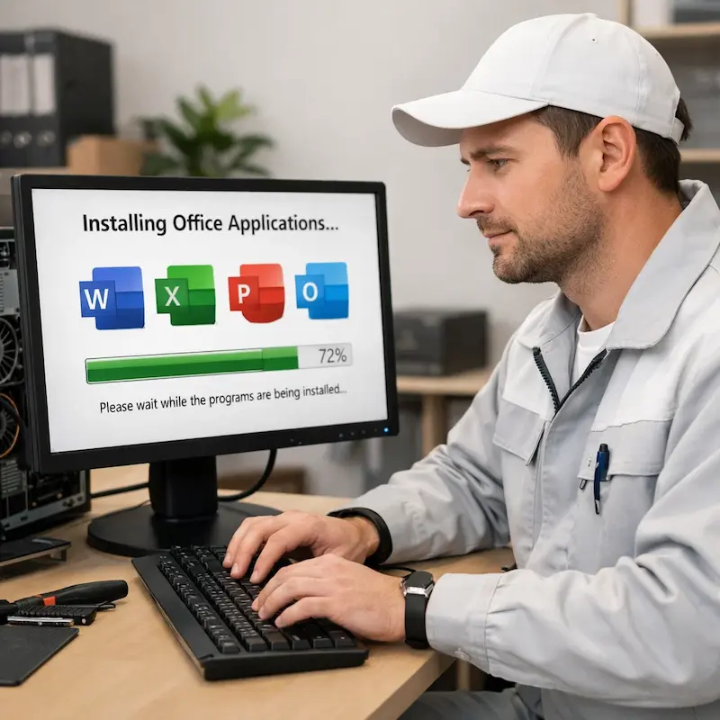 установка офисных программ на компьютер в Архангельском