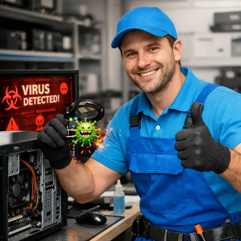 Удаление вирусов с компьютера в Архангельском