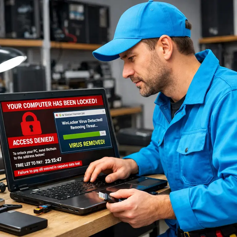 Поможем разблокировать компьютер и ноутбук в Архангельском